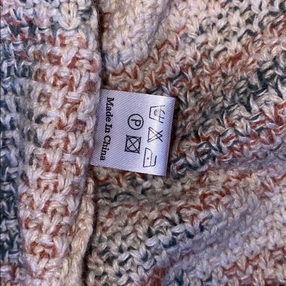 Janice Apparel bubble sleeve neutral melange long line cardigan | Sz M, NWT - Picture 7 of 12